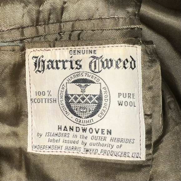 Vintage Independent Harris Tweed Producers Mens Blazer Sports Coat Jacket Brown - Picture 5 of 11